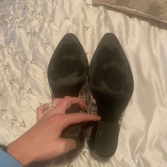 Sam Edelman snakeskin booties - Picture 2 of 4